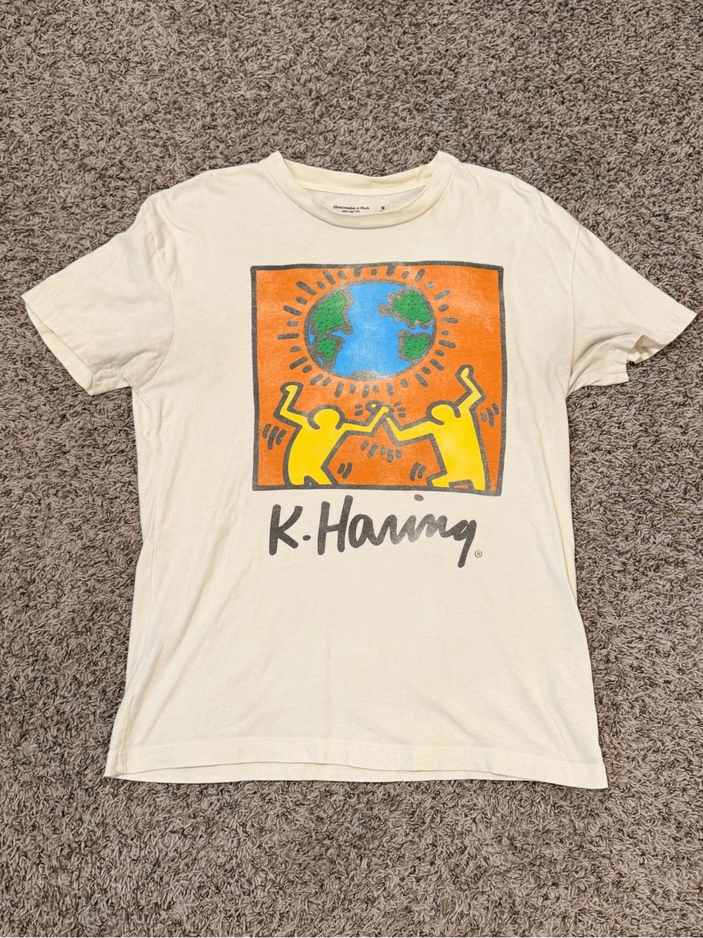 Abercrombie And Fitch Keith Haring Shirt White Medium